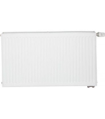 Radiateur profilé PLATTELLA V6 L raccordement standard 6-raccords, Type 33/600/2400, couleur blanc RAL 9016