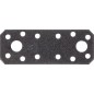 Raccord plat DURAVIS® 96 x 35 x 2,5 mm, matériau : Acier, galvanisé sendzimir, surface : noir-diamant