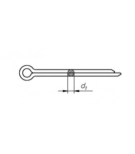 Goupilles DIN EN ISO 1234 galvanisées 6,3 x 40 conditionnement : 250