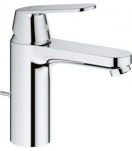 Mitigeur de lavabo Grohe Eurosmart M-Size, déport 123 mm, chromé, écoulement Push-Open