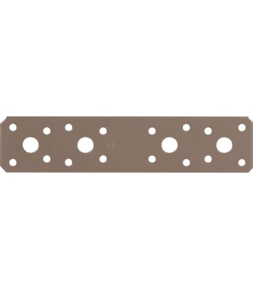 Raccord plat DURAVIS® 180 x 40 x 3,0 mm, matériau : Acier, galvanisé sendzimir, surface : beige nacré RAL 1035