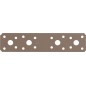 Raccord plat DURAVIS® 180 x 40 x 3,0 mm, matériau : Acier, galvanisé sendzimir, surface : beige nacré RAL 1035