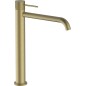 Mitigeur Comallo, modèle haut avec bonde de lavabo Soft Brass