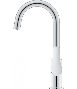 Mitigeur de lavabo Grohe Eurosmart L-Size, déport 140 mm, chromé, avec écoulement Push-Open