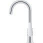 Mitigeur de lavabo Grohe Eurosmart L-Size, déport 140 mm, chromé, avec écoulement Push-Open