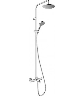 Douchette Hansgrohe 200 1 jet Vernis Blend chrome avec thermostat baignoire