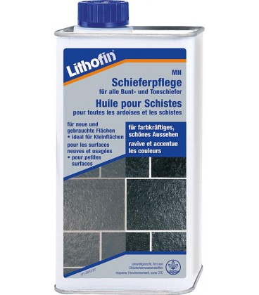 Produit d’entretien des ardoises LITHOFIN MN, flacon de 1 l