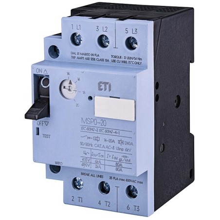 Disjoncteur moteur ETI MSP0-20, REG