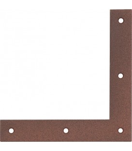 Équerre d´angle DURAVIS® 120 x 120 x 20 mm, matériau : Acier, galvanisé sendzimir, surface : brun rouille