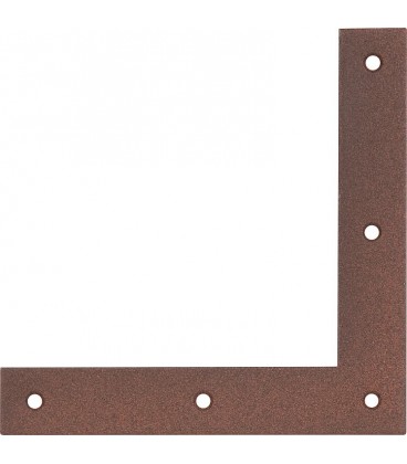 Équerre d´angle DURAVIS® 120 x 120 x 20 mm, matériau : Acier, galvanisé sendzimir, surface : brun rouille