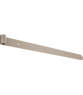 Ladenband DURAVIS® 600 ⌀ 13 mm, gerade, Abschluss abgerundet, Material: Stahl, blau verzinkt, Oberfläche: perlbeige RAL 1035