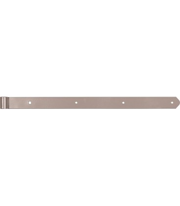 Ladenband DURAVIS® 600 ⌀ 13 mm, gerade, Abschluss abgerundet, Material: Stahl, blau verzinkt, Oberfläche: perlbeige RAL 1035