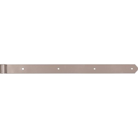 Ladenband DURAVIS® 600 ⌀ 13 mm, gerade, Abschluss abgerundet, Material: Stahl, blau verzinkt, Oberfläche: perlbeige RAL 1035