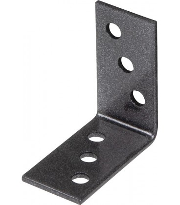 Winkelverbinder DURAVIS® 40 x 40 x 20 mm, Material: Stahl, sendzimirverzinkt, Oberfläche: schwarz-diamant