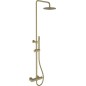 Colonne de douche Comallo avec thermostat Soft Brass