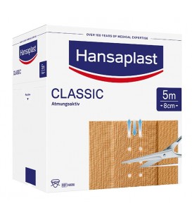 Pansement adhésif Hansaplast CLASSIC 5 m x 8 cm
