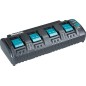 Chargeur quadruple MAKITA DC18SF pour 14,4V et 18V batteries