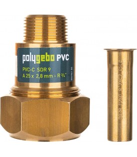 Raccord à compression Polygebo PVC A 50 x 5,6 mm - DN40 1 1 2''