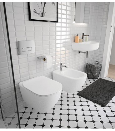 Mitigeur lavabo Ideal Standard Cerafine O, saillie de 126 mm, chromé, sans garniture d’écoulement