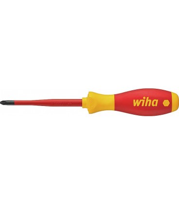 Tournevis VDE Wiha® SoftFinish SlimFix Phillips, PH1, 1000 V AC