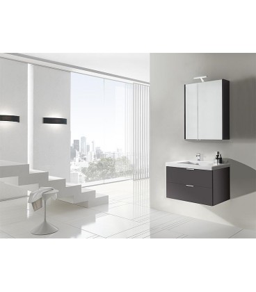 Ensemble de meubles de salle de bains EPIL série MBF anthracite mat 2 tiroirs largeur 710mm