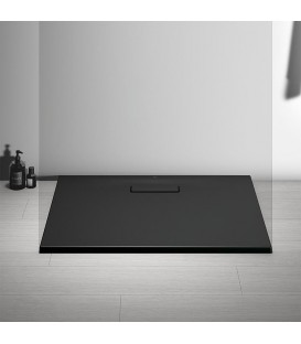Receveur de douche Ultra Flat rectangulaire, noir, 1000x700x25mm