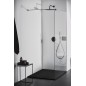 Receveur de douche Ultra Flat rectangulaire, noir, 1000x700x25mm