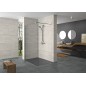 Paroi de douche en verre Walk-In Hüppe modulaire avec kit de profilés muraux, l x H x P : 785-800 x 2000 x 6 mm ETC argenté mat