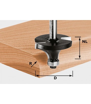 Fraise à arrondir Festool HW S8 D16,7/R2 KL