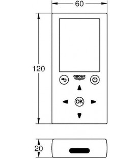 Fernbedienung Grohe für Infrarot-Armaturen und Grohe Blue Home