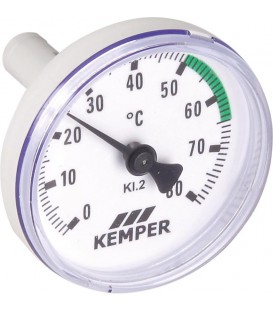 Thermomètre KEMPER pour vanne de régulation à circulation et vannes MULTI-FIX