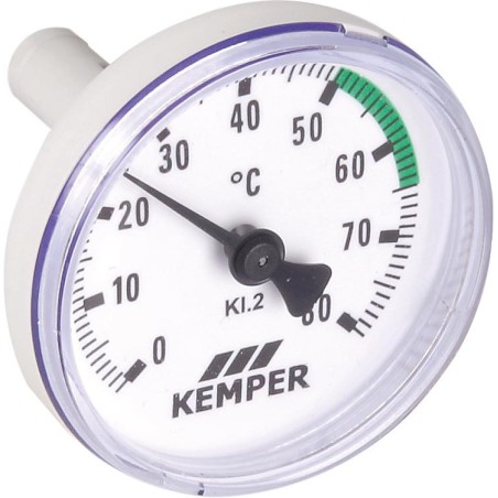 Thermomètre KEMPER pour vanne de régulation à circulation et vannes MULTI-FIX