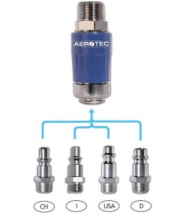 Raccord rapide de sécurité Aerotec EASY SAVE PRO 3/8" AG