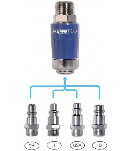 Raccord rapide de sécurité Aerotec EASY SAVE PRO 3/8" AG