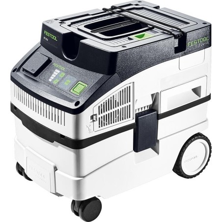 Aspirateur eau et poussière Festool CT 15 E CLEANTEC, avec 1200 W et une cuve de 15 L