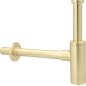 Siphon design DN32 (1 1/4"), acier inoxydable, bronze clair brossé