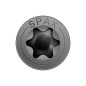Vis à tête fraisée SPAX®, noir galvanisé, filetage complet, 3,5x16mm, UE:200