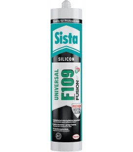 Silicone universelle SISTA F109 fusion transparente (mat) cartouche 300ml