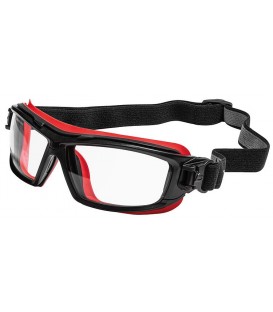 Lunettes de protection ULTIM8 avec serre-tête noir/rouge, ULTIPSI