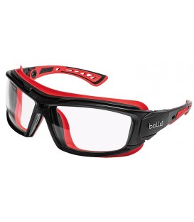 Lunettes de protection ULTIM8 avec serre-tête noir/rouge, ULTIPSI