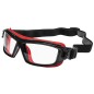 Lunettes de protection ULTIM8 avec serre-tête noir/rouge, ULTIPSI