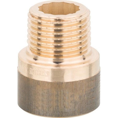 Rallonge de robinet 3540 R1/2" x Rp1/2" x 10 mm bronze