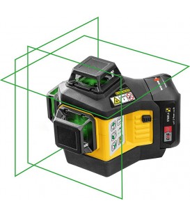 Laser lignes croisées STABILA 12V LAX 600 G, autonivelant, 3 x 360° lignes laser vertes, portée max. : Coffret de transport 40 m