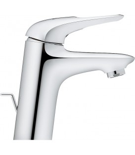 Mitigeur de lavabo Grohe Eurostyle S-Size, déport 110 mm, chromé, écoulement levier ouvert Push-Open