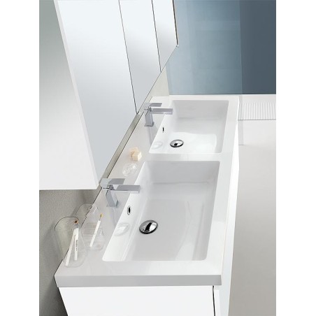 Ensemble de meubles de salle de bains EPIC série MBH blanc mat 4 tiroirs