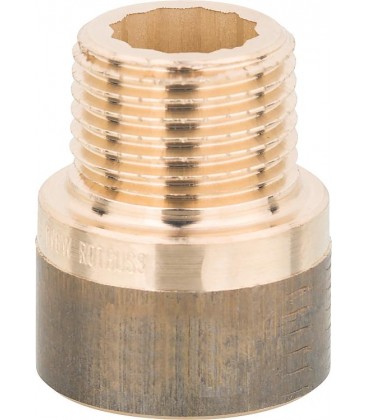 Rallonge de robinet 3540, R3/8" x Rp3/8" x 100 mm bronze