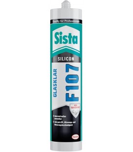 Silicone hautement transparente SISTA F107 transparente cartouche 300ml