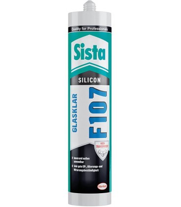 Silicone hautement transparente SISTA F107 transparente cartouche 300ml