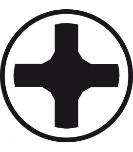 Clé d’armoire électrique Wiha® forme en croix