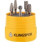 Kit Fraise-carbure KLINGSPOR 5 pièces denture spéciale